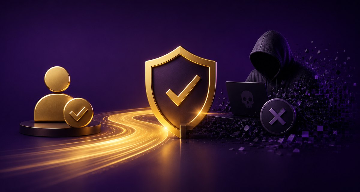 Genuine users pass, fraudsters are blocked
